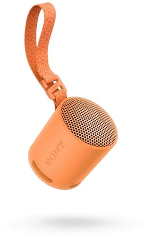 Sony SRS-XB100 - Wireless Bluetooth, Portable, Lightweight, Compact, Outdoor, Travel Speaker, Durable IP67 Waterproof & Dustproof, 16 HR Battery, Strap, Hands-Free Calling, New Model, Orange (Renewed)