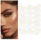TELAIN 6 Stile Glitzer Sommersprossen Tattooaufkleber, Leuchtende Metallische Faux Sommersprossen Patches, Wasserfest, Glänzendes Goldfolien Gesichtsmake-up