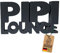 Pipi Lounge Schild - Schriftzug Toilette - WC Schild Dekoration Lustig - Bad - Badezimmer Spruch - Pipi-Lounge - Gäste WC Deko Witzig - Gästebad Geschenkidee - 3D Home Deko aus Kunststoff (L)