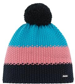Eisbär Star Pompon Mütze Kids – Klassisches Dreistreifen-Design mit Bommel – Merino-Mix (mulesingfrei) – Recyceltes Fleece-Innenband – Warme, atmungsaktive & nachhaltige Wintermütze für Kinder