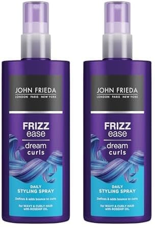 John Frieda Frizz-Ease Sueño Rizos Styling Spray de luz a mediano Frizz 200ml (Paquete de 2)