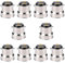 LOVIVER Lot de 10 Adaptateurs B22 vers E27 pour Éclairage de Base, Base de Lampe à Visser pour Sites Industriels Légers, Accessoires pour Ampoules B22