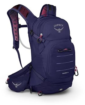 Osprey Raven 14L Damen Mountainbike-Rucksack mit Hydraulik-Reservoir, Deep Fig, Deep Fig, Einheitsgröße, Mountainbike-Rucksack mit Hydraulik-Reservoir