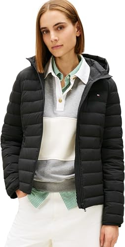 Tommy Hilfiger Damen Stretch Nylon Lw Down Jacket Ww0ww47753 Pufferjacke (1er Pack)