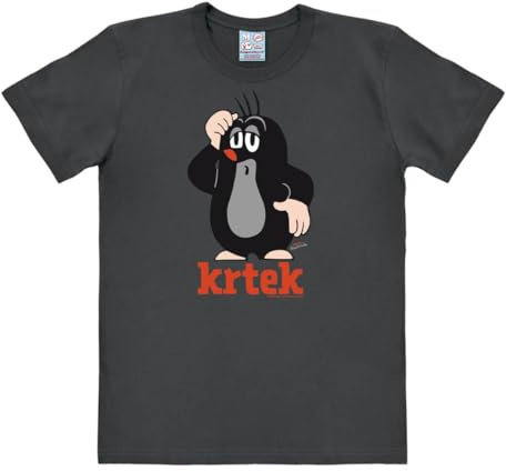 Logoshirt® Der kleine Maulwurf T-Shirt Damen & Herren | Krtek - Der kleine Maulwurf, 100% Baumwolle, lustiges Cartoon-Motiv für Maulwurf-Fans, lizenziertes Originaldesign