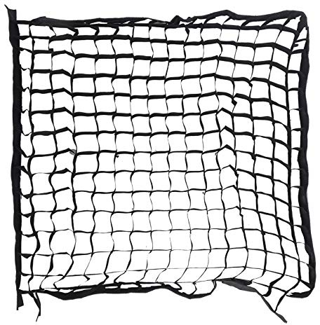 RASTKY Waben -Eggcrate -Weichgitter für Fotografie 80x80 cm Softbox Cellular Grid Mesh mit Haken und Schleifenverbesserungsfutter für die Fotografie