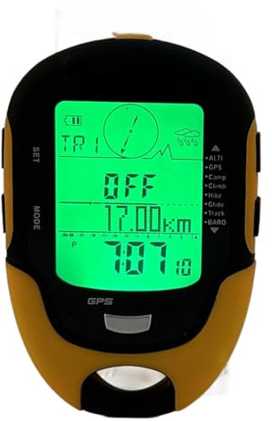 HERCHR Altimètre numérique Boussole Portable Baromètre Altimètre Boussole LCD Thermomètre numérique Montre Navigation extérieure Altimètre Température Humidité