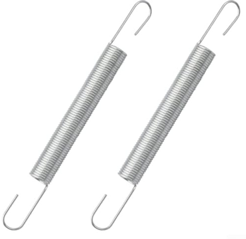 2 Pack Heavy Duty 4 Inch Mechanical Extension Springs, Steel Tension Spring Replacement Parts with Hooks for Appliances, Tools, Auto and Boat Maintenance