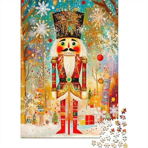 Christmas Nutcracker Jigsaw Puzzles for Adults 1000 Piece Nutcracker Jigsaw Puzzle for Adults Educational Games Family Decoration Fantasy & Mythology 1000pcs (38x26cm)