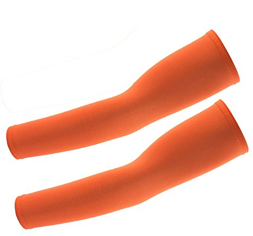 Armwärmer / Armwärmer, UV-Schutz, UV-Schutz, Orange