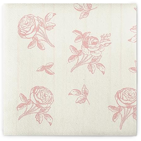 Sovie HOME Serviette HOCHZEIT | saugstarke Airlaid-Servietten 40x40 cm | hochwertige Einweg-Servietten | ideal für Hochzeit | 12 Stück (Champagner-rosa)