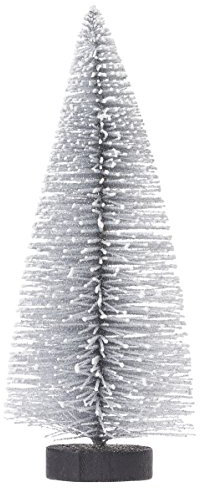 Hobbyfun Mini-Tanne m. Schnee, ca. 15 cm, Silber