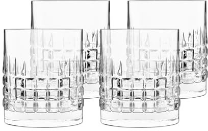 Luigi Bormioli 12328/02 Mixology 362 ml Charme Double Old Fashioned Gläser, 360 ml, transparent