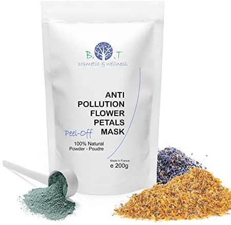B.O.T Cosmetic & Wellness - Transluzente Anti-Pollution Peel-Off-Gesichtsmaske | Ultra feuchtigkeitsspendend | Straffende Wirkung | Reinigung & Weichheit | Natürliche Inhaltsstoffe, 200 g Packung