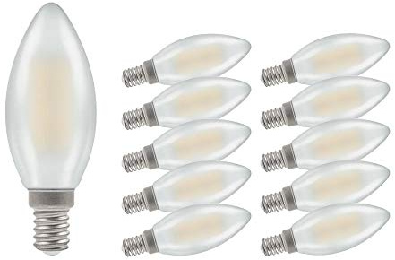 Crompton LED Bulb 5W Dimmable 470lm LED Light Bulbs SES 40W Halogen Bulbs Replacement Warm White 2700K 15000hr Lamp Life CROM7209 LED Bulbs Devola LED Keyring (Small Edison Screw 10 Pack)