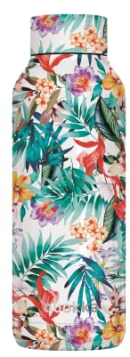 QUOKKA BOTELLA TERMO ACERO INOXIDABLE SOLID ORCHID GARDEN 510 ML
