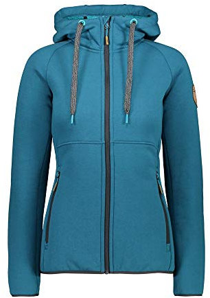 CMP Giacca in Pile con Fodera Interna High Loft, Donna, Deep Lake, 44, Deep Lake