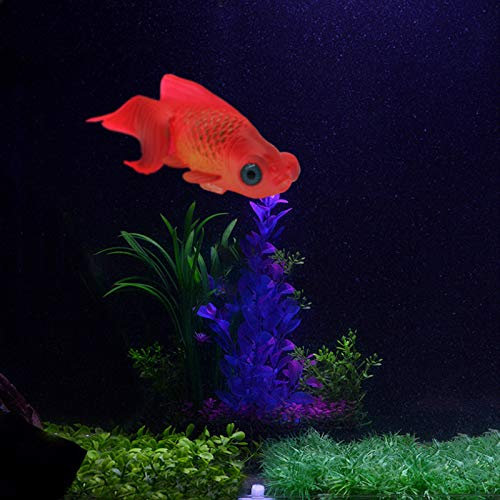 Poisson artificiel en silicone pour aquarium - Haute simulation réaliste - Poisson rouge