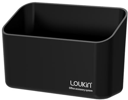 loukin Magnetic Marker & Remote Control Organizer, Dry Erase Marker Holder, Magnetic Storage for Whiteboard or Refrigerators (Black)