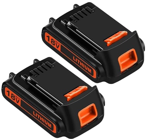 Dosctt 2pcs BL1518-XJ 18V 3.0Ah Batteria di ricambio per Black Decker 18V Batteria BL2018-XJ BL1518-XJ LBXR20 LB20 LBX20 LBXR20-OPE LBXR20B-2 LB2X4020 LST220