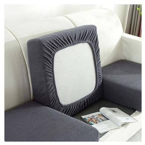 Sofa Sitzkissenbezug L Form Stretch 4/3/2/1 Sitzer Samt Baumwolle Sofabezug Grün/Braun/Schwarz/Rot/Groß Elastische Couch Kissenbezüge Husse Überzug Bezug Für Sofa Sitzkissen ( Color : #1 , Size : 1 se