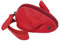 BAWAKO Coin Purse Petit porte-monnaie en cuir, Rouge mat, Porte-monnaie