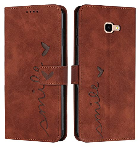 EATCYE Kompatibel mit Samsung Galaxy A3 2017 / A320 Hülle, Klapphülle Samsung A3 2017/A320 Premium PU Leder Brieftasche Schutzhülle [Kartenfach][Ständer], Handyhülle für Samsung A3 2017/A320 (#Braun)