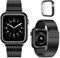 Fullmosa Compatible con Apple Watch Correa 49mm Ultra2/Ultra,Metal de Acero Inoxidable Correas Apple Watch 49mm,Negro