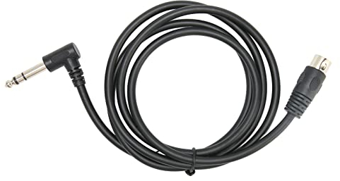 MIDI Din 5-polig auf Rechtwinkliges 6,35-Mm-Kabel, MIDI-DIN-5-poliger Stecker auf 90 Grad 6,35 Mm Männliches Kabel, Audio-Adapterkabel, Tonverbindungs-Adapterkabel, 1,5 M