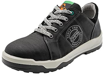 EMMA Safety MM98156941 Street Born Sicherheitsschuhe - Metallfreie Sicherheitsschuhe mit klassischem Sneaker-Design - Modell: Clay - EU Größe: 41 - Farbe: Schwarz - Extra weite Passform
