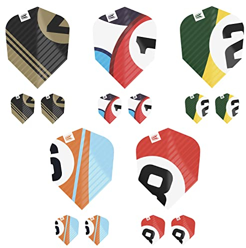 Target Darts Chicane Design 5 x Sets Multipack von Pro. Ultra Ten-X Dart Flights - insgesamt 15 Stück