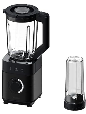 Haier Black Modern 1.7L 1200W Stainless Steel Food Blender Mixer, Blending, Pureeing, Crushing, Mixing
