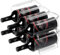 6 Pack Fridge Wine Rack, Refrigerator Wine Holder Rack Freestanding, Stackable Acrylic Wine Rack for Refrigerator Bottle Organizer Holder Plastic Wine Rack Organizer Bins for Kitchen Cabinet, Bar