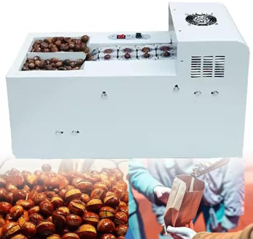 SKIHOT Macchina Automatica per Sgusciare E Aprire Castagne,Macchina Elettrica per Sgusciare E Aprire Castagne,velocità Regolabile,Nessun Danno alle Castagne,B