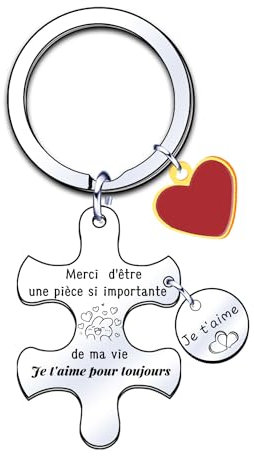 MNBVBV Cadeau Couple Porte Clé Cadeau Amoureux Couple Cadeau Saint Valentin Homme Femme Idee Cadeau Couple Cadeaux St Valentin Original Porte Clef Couple Cadeau Anniversaire Homme Femme