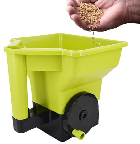 Spandiconcime a mano, spargitore di fertilizzante per , spargitore per prato e giardino, spargitore di semi di , spargitore di semi per prato, facile applicazione, seminatrice da giardino per