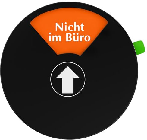 EMAGEREN FREI - BESETZT Schild 15 cm Bitte Klopfen Schild Nicht im Büro-Bitte warten-Bitte nicht stören-In einem Meeting-Bin gleich zurück Sichtschutzschild Datenschutzschild für Büros, Schwarz