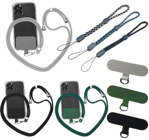 JSTHHTT Phone Landyard Phone Neck Strap Holder, Crossbody Phone Lanyard for Anti-Theft Safety and Convenience, Mobile Phone Lanyard Hands Free Phone Necklace Cord Strap Lanyard Phone Holder