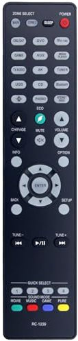 RC-1239 Remote Control Replacement for Denon AV Receiver AVRX3700H AVRX2700H AVRS960H AVR-X3700H AVR-X2700H AVR-S960H