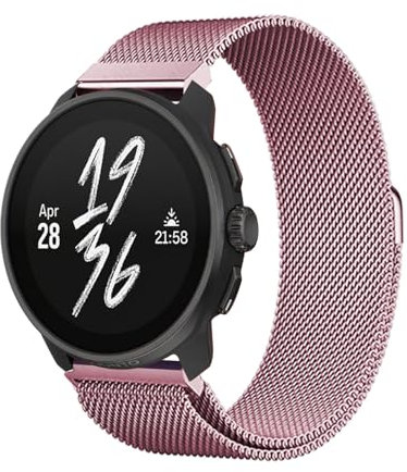KMKJSH Metall Armbänder Kompatibel mit Suunto Race S/Race Armband, Edelstahl mit Magnetisch Einstellbar Mesh Ersatzarmband für Damen Herren für Suunto Race S/Race Uhrenarmband (13)