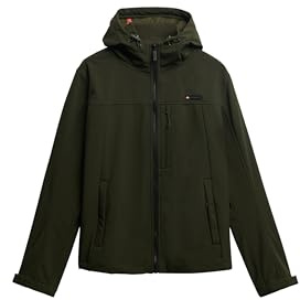 Superdry Herren Kapuzen-Softshell-Trekkerjacke