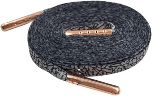 Flachboden Schuhschnüren für Sportschuhe, Lacets imprimés Lignes Unies Dentelle de Chaussure Rubans monocouche décor Lacets de Bottes Cordes(Rose Gold,80cm)