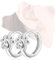 COYUN 2 pcs Ohrstecker Katzenpfotenabdruck, Mädchen Ohrringe Pet Paw Ohrstecker für Frauen Mädchen Tier Katze Fußabdruck Ohrring Pfötchen Ohrstecker Piercing Hypoallergen, für Damen Teenager