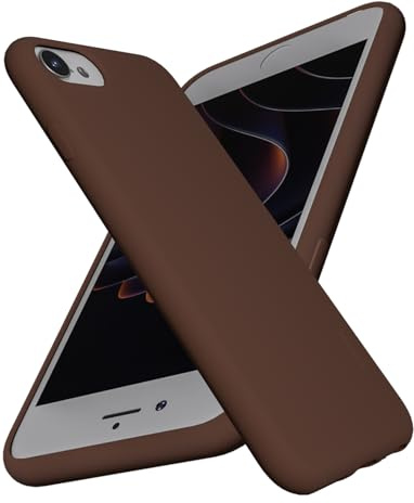 X-level für iPhone SE 2022 Hülle, Dünn Weich Case, Braun | Handyhülle Soft Silikon Bumper Cover Kratzfeste Schutzhülle