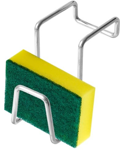Générique Organisateur D'évier Porte-éponge, Porte-Brosse À Vaisselle Égouttoir, Étagère De Rangement Économiseur D Espace en Acier Inoxydable pour Salle De Bain Ferme Douche Appartement