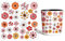 Tivleed Wheelie Bin Stickers, Bin Stickers, Bin Stickers for Wheelie Bins, 4 Sheets Colourful Daisy Dustbin Stickers Self-Adhesive Waterproof Flower Decals for Fridge Windows Walls Doors