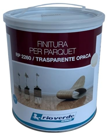 Renner - finitura per parquet trasparente opaca Rp2260, 750 ml