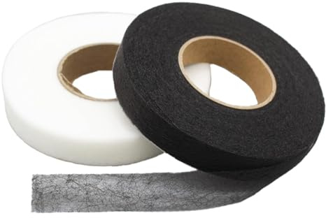 Winhuey 2 Pack Hemming Tape, Hemming Tape for Curtains, for Splicing Fabrics, Trousers, Curtains, Clothes, Ideal for DIY and Profession