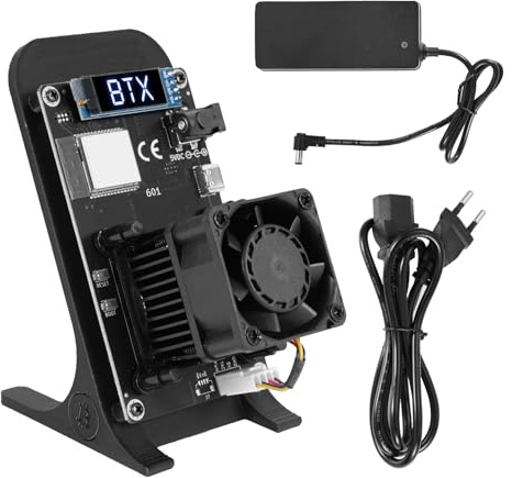 RUIZHI 1.2TH/S Bitcoin Miner Open Source Solo BTC Mining Machine BTX Gamma 601 Miner Lottery Machine con chip BM1370 Asic y adaptador 2.4G WiFi Bitcoins Mining Machine BTC Miner silencioso