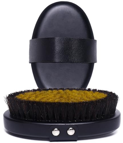 Cepillo seco de cobre iónico de alta calidad, cepillo corporal de cepillado en seco para drenaje linfático, exfoliante corporal y cepillo linfático, cepillo ergonómico con diseño de palma con bolsa de